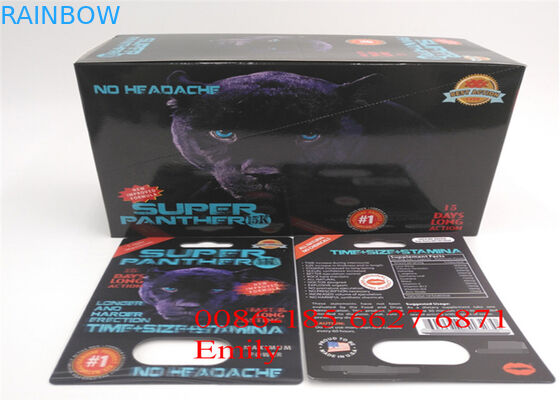 Карта волдыря бумаги с покрытием упаковывая лоснистое слоение для сексуальных таблеток повышения