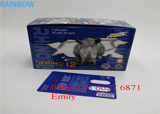 Карта волдыря бумаги с покрытием упаковывая лоснистое слоение для сексуальных таблеток повышения