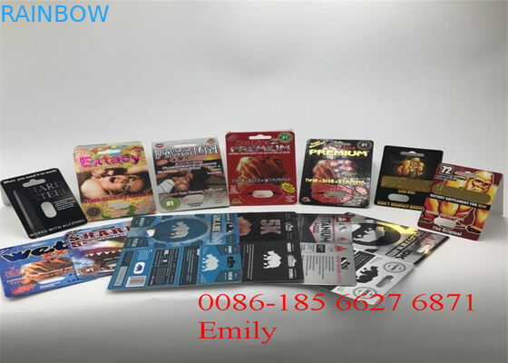 Волдырь УЛЬТРАФИОЛЕТОВОГО печатания пластиковый упаковывая подгонянный размер для целебных таблеток