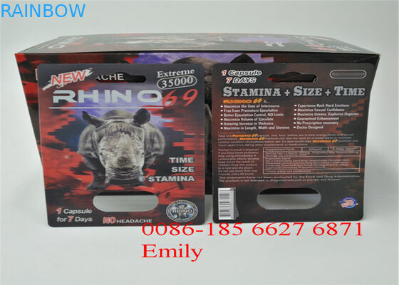 Бумажная материальная карта волдыря упаковывая для всех капсул силы пениса природы ФС9000