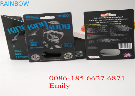 Бумажная материальная карта волдыря упаковывая для всех капсул силы пениса природы ФС9000