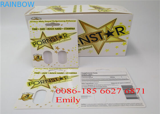 Бумажная материальная карта волдыря упаковывая для всех капсул силы пениса природы ФС9000