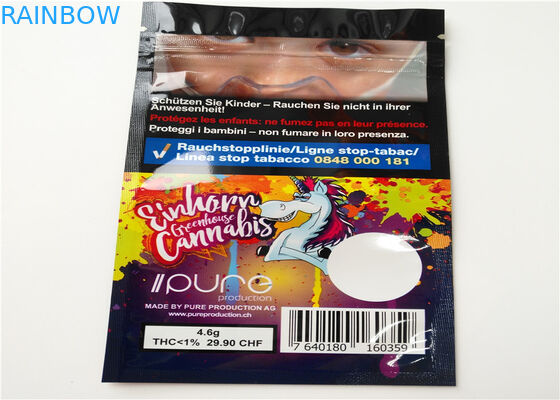 Ладан упаковывая, пластиковые сумки ТХК Ресеалабле травяной молнии для упаковки таблетки