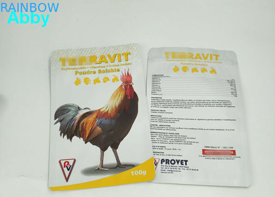 Крахтовые бумажные вакуумные мешки для пищевых продуктов, трехсторонние мешки для упаковки кормов для птицы