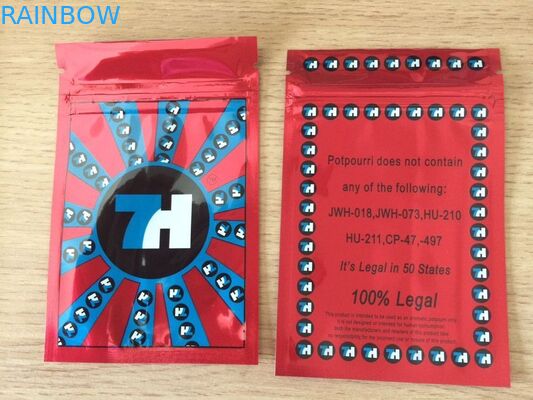 Ярлык сумок 7х молнии лоснистой фольги пластиковый изготовленный на заказ напечатал для капсул семян КБД