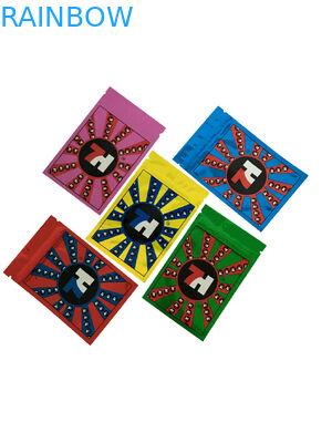 Ярлык сумок 7х молнии лоснистой фольги пластиковый изготовленный на заказ напечатал для капсул семян КБД