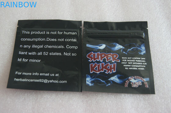 Ладан упаковывая, сумки высокого барьера травяной молнии ПЭ материальные пластиковые