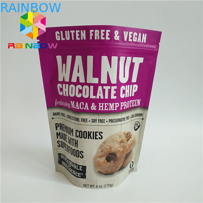 Мешки печатания полного цвета пластиковые упаковывая подгонянный цвет для высушенной еды