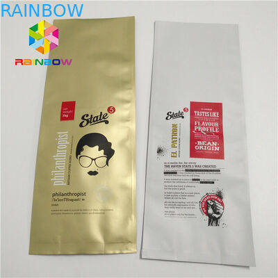 Мешки упаковывая, сумки большого размера пластиковые алюминиевой фольги с стороной уплотнения квадрацикла клапана