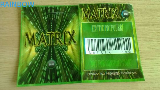 Равуре печатая бортовой материал фольги Мылар мешка уплотнения 3 с ручкой верхней части Иппер