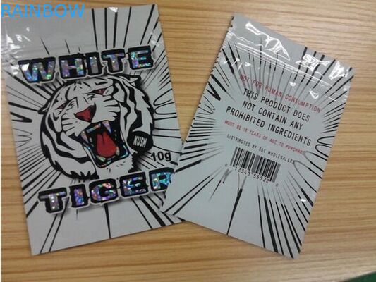 Равуре печатая бортовой материал фольги Мылар мешка уплотнения 3 с ручкой верхней части Иппер