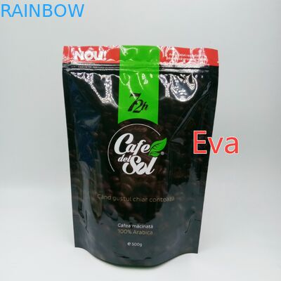 Серебряные пластиковые стоят вверх сумки 500г мешка нетоксические для упаковки порошка чая кофе