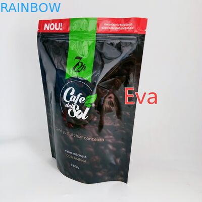 Серебряные пластиковые стоят вверх сумки 500г мешка нетоксические для упаковки порошка чая кофе