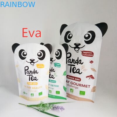 Серебряные пластиковые стоят вверх сумки 500г мешка нетоксические для упаковки порошка чая кофе