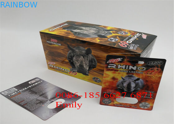 Карта упаковывая, упаковка волдыря меток частного назначения волдыря таблетки носорога пластиковая