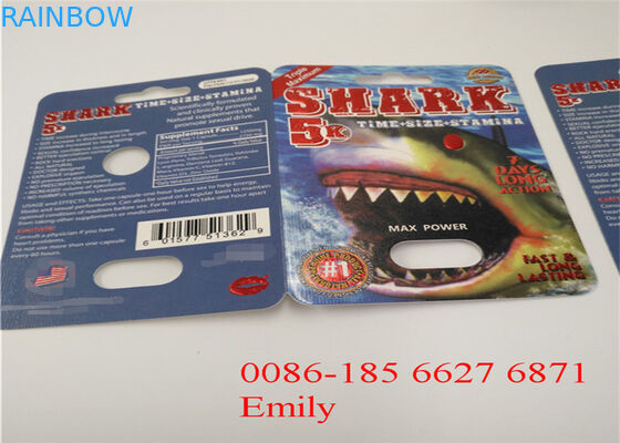 Подгонянный материал ЛЮБИМЦА карты волдыря логотипа упаковывая для мужских таблеток повышения