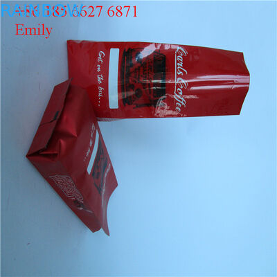 Застегните на молнию мешок фольги упаковывая 250г 500г с дегазировать односторонние клапаны