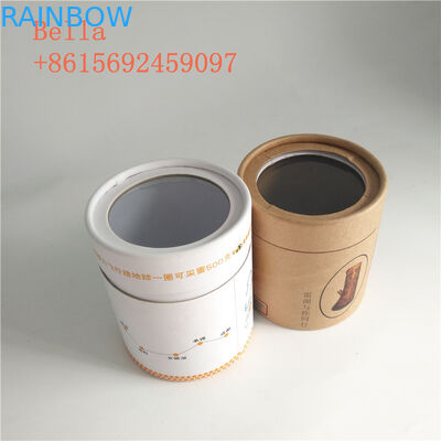 Эко- дружелюбная бумажная коробка упаковывая подгонянную форму с ясным окном