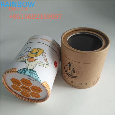 Эко- дружелюбная бумажная коробка упаковывая подгонянную форму с ясным окном