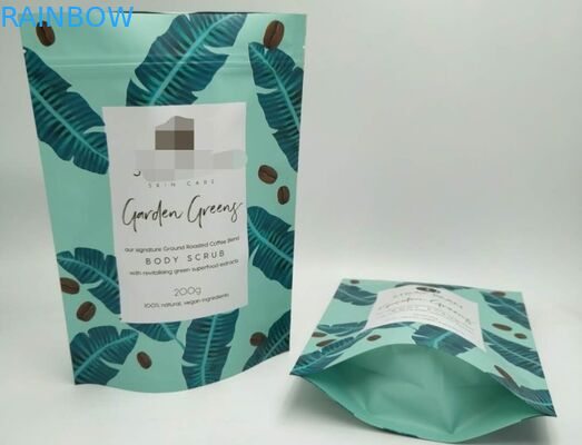 Тело Скруб сумки 250г 500г высоко Сафты соли для принятия ванны упаковывая с зеленым цветом