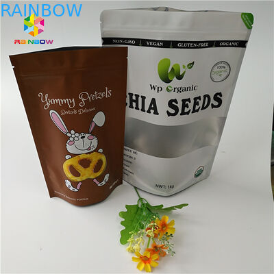 Гайка порошка протеина качества еды сухая стоит вверх сумка мешка молнии прозрачная упаковывая