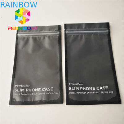 Напечатанная таможня пластикового материала стоит вверх мешки в случай мобильного телефона