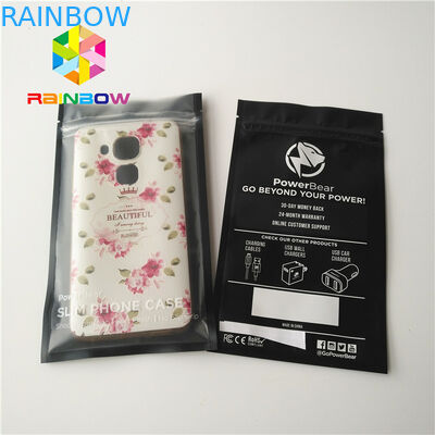 Мешки повторно использованные Зиплок пластиковые упаковывая, напечатанная таможня УСБ стоят вверх мешки