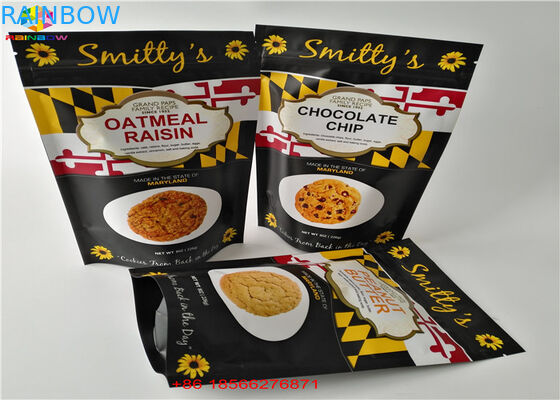 Зиплок зазубрины разрыва влагостойкие стоят вверх сумки пакета дня мешка алюминиевые для закуски