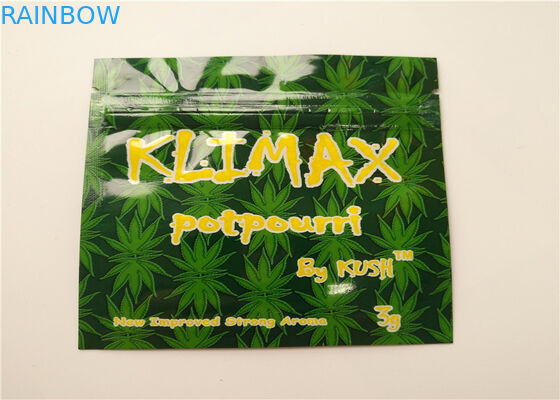 Сумки Зиплок Мылар патрона Вапе фольги Холограм травяного ладана СГС упаковывая мини