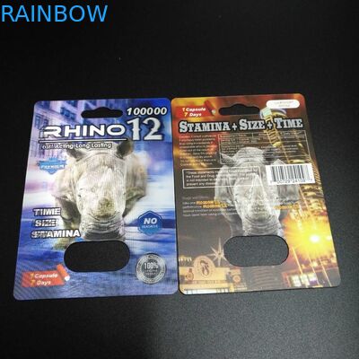 Отсутствие пакета волдыря головной боли упаковывая сексуальную коробку карты пакета носорога 69 капсулы таблетки