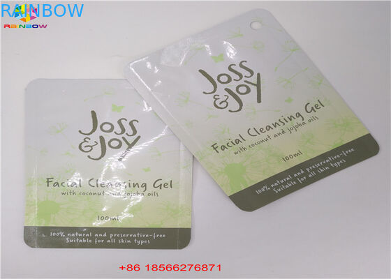 Штейновый законченный замок застежка-молнии фольги Холограм кладет мешок в мешки косметического образца лицевого щитка гермошлема плоский