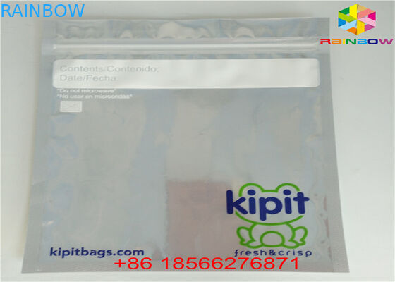 Лоснистые серебряные стоят вверх материал сумки алюминиевой фольги мешка упаковывая ясный пластиковый