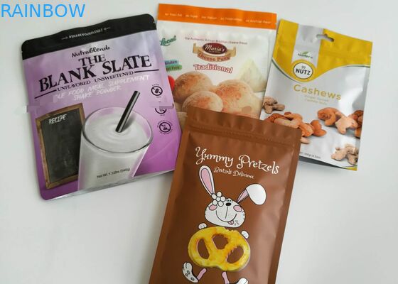 Хранение уплотнения вакуума Суперфоод Моринга вливания алюминиевой фольги кладет изготовленный на заказ логотип в мешки печатания