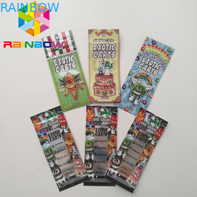 Мини сумки Мылар Зиплок, патрон Вапе тележек упаковки еды Мылар экзотический голографический