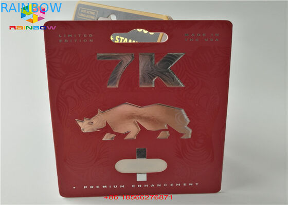 Карта волдыря таблетки секса упаковывая коробку капсулы коробки дисплея 3Д бумажную с двойным отверстием