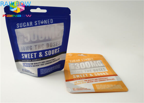 Размер мешка упаковки еды полиэтиленовых пакетов замка застежка-молнии алюминиевой фольги изготовленный на заказ с зазубриной разрыва