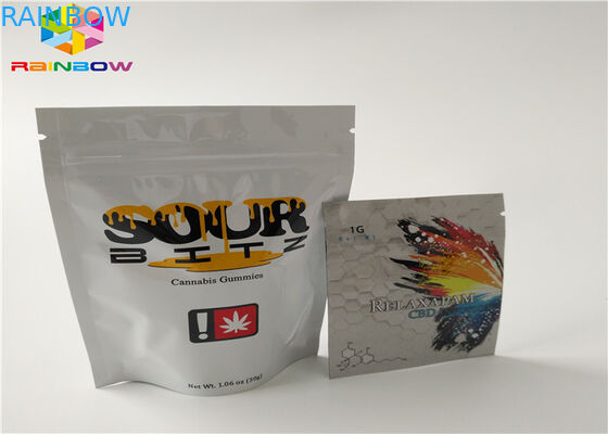 Размер мешка упаковки еды полиэтиленовых пакетов замка застежка-молнии алюминиевой фольги изготовленный на заказ с зазубриной разрыва