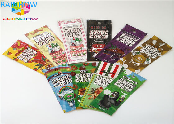 Приложенная упаковка патрона масла полиэтиленовых пакетов АК1003 КБД Вапе травяного ладана Ресеалабле