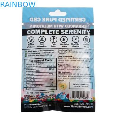 Пенька засорителя масла Мылар КБД замка застежка-молнии травяного ладана доказательства запаха упаковывая кладет печатание в мешки Гравуре