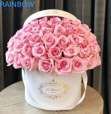 Водоустойчивые Ресиклабле коробки цветка картона бумажной коробки упаковывая круглые с логотипом