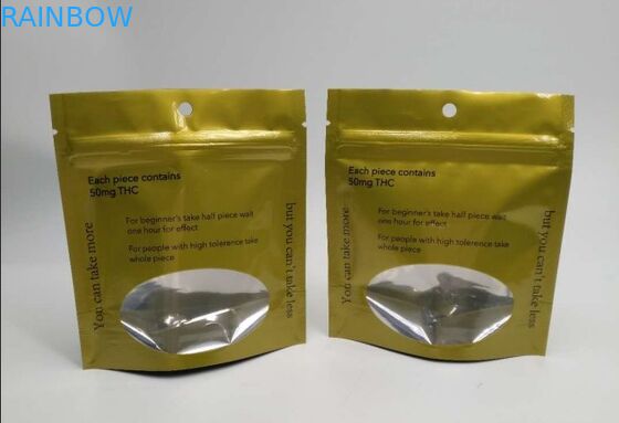 Доказательство запаха Зиплок стоит вверх пластмасса пеньки засорителя масла мешков для конфеты медведей Эдиблес камедеобразной