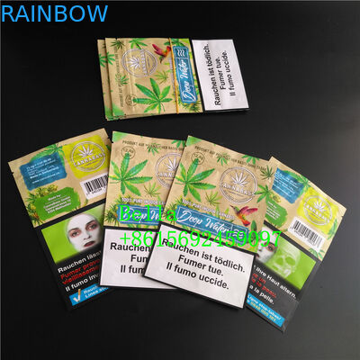 Ясное окно стоит вверх печатание мешка молнии изготовленное на заказ для упаковки травяного чая КБД Поверфоод