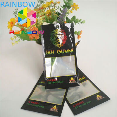 Напечатанный Мылар прокатанный фольгой Зиплок стоит вверх упаковка конопли засорителя Ммдж мешков