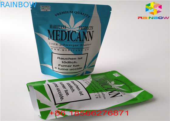 Алюминиевая фольга молнии доказательства ребенка стоит вверх порошок сахара Пакинфор патрона мешка КБД/