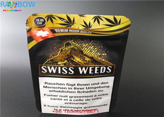 Алюминиевая фольга молнии доказательства ребенка стоит вверх порошок сахара Пакинфор патрона мешка КБД/