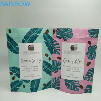 Голографические пластиковые пакетики чая упаковывая сумку еды Эко кофе с одно бортовое ясным