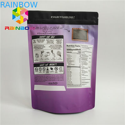 Ресиклабле пластиковые мешки упаковывая сумку еды чая алюминиевой фольги Зиплок для порошка протеина