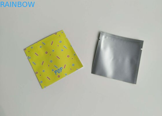 Небольшая упаковка пластиковых мешков алюминиевая стоит вверх сумка удя червя приманки с ясным окном