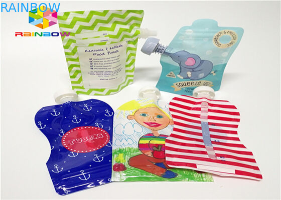 Алюминиевая фольга стоит вверх подгонянная упаковка мешка Споут печатающ пластмассу 120мл