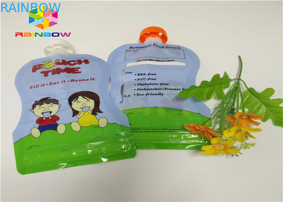 Алюминиевая фольга стоит вверх подгонянная упаковка мешка Споут печатающ пластмассу 120мл